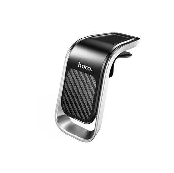 Автотримач для телефона HOCO CA74 Universe air outlet magnetic car holder Black+Silver 722710579 фото