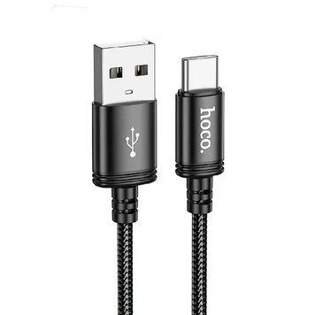 Кабель HOCO X89 Wind charging data cable Type-C Black 931866991 фото