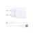 Мережевий зарядний пристрій з кабелем WIWU 2.4A Essen GaN Fast Charger Combo with A-M cable Wi-G023 A-M EU White 115067239 фото