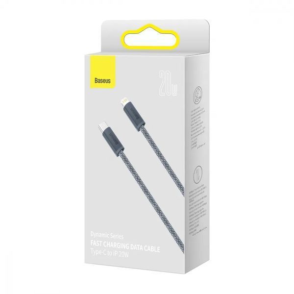 Кабель Baseus Dynamic Series Fast Charging Data Cable Type-C to iP 20W 1m Slate Gray 530272195 фото