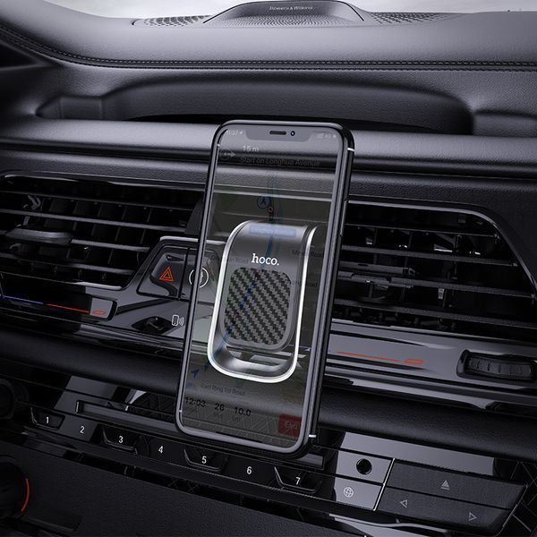 Автодержатель для телефона HOCO CA74 Universe air outlet magnetic car holder Black+Silver 722710579 фото