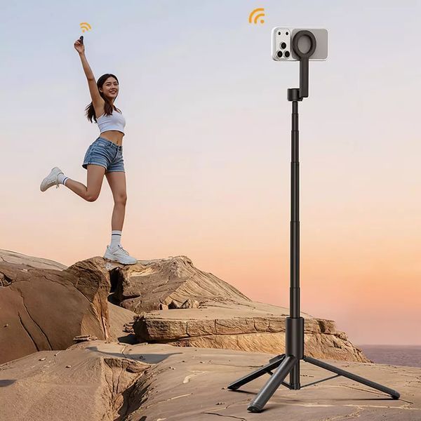 Селфи-трипод Ulanzi SK27 Tripod Tripod Selfie Stick(Magnetic Version) Black 395724354 фото