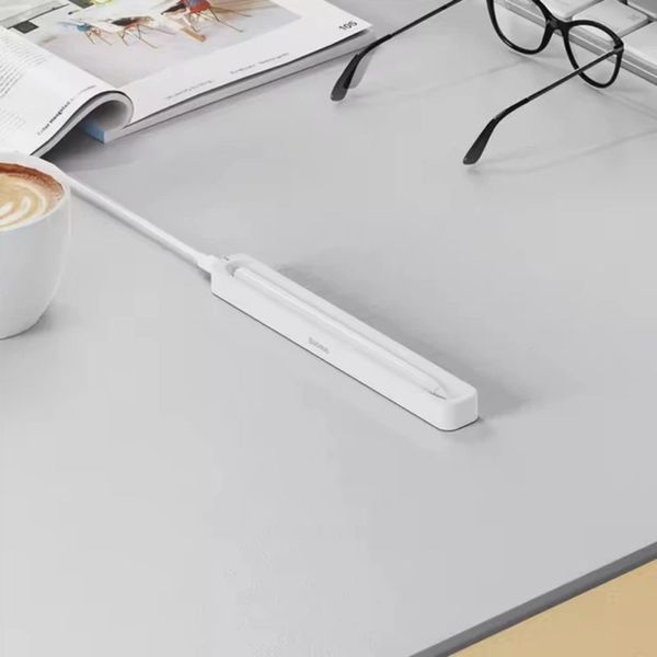 Кейс для зарядки стилуса Baseus Smooth Writing Stylus Wireless Charging Case Moon White (With Simple Charging Cable Type-C 3A 0.3m) 609512684 фото
