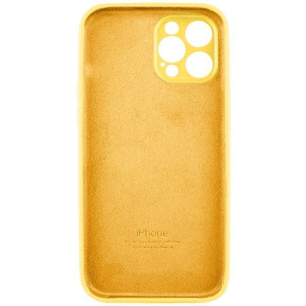 Чохол для смартфона Silicone Full Case AA Camera Protect for Apple iPhone 12 Pro Max 56,Sunny Yellow 321484293 фото