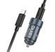 Автомобильное зарядное устройство HOCO Z57 Glorious single-port PD30W car charger set (C to C) Metal Gray 636155891 фото 3