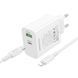 Мережевий зарядний пристрій з кабелем BOROFONE BA106A Stellar PD20W+QC3.0 charger set (C to iP) (EU) White 791394293 фото 3