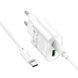 Мережевий зарядний пристрій з кабелем HOCO C109A(PD20W+QC3.0) Fighter PD20W+QC3.0 charger set(C to C) White 861563556 фото 4
