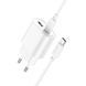 Мережевий зарядний пристрій з кабелем HOCO C109A(PD20W+QC3.0) Fighter PD20W+QC3.0 charger set(C to C) White 861563556 фото 6