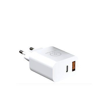 Мережевий зарядний пристрій WUW-C172 20W PD USB-C + USB QC3.0 18W black 990763090 фото
