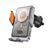 Автотримач для телефона з БЗП HOCO HW7 Transparent Discovery Edition wireless fast charging car holder(air outlet) Metal Gray 156383739 фото