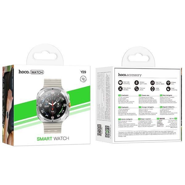 Смарт-годинник HOCO Y29 38mm.. 220 mAh Smart sports watch (call version) Silver 977392301 фото
