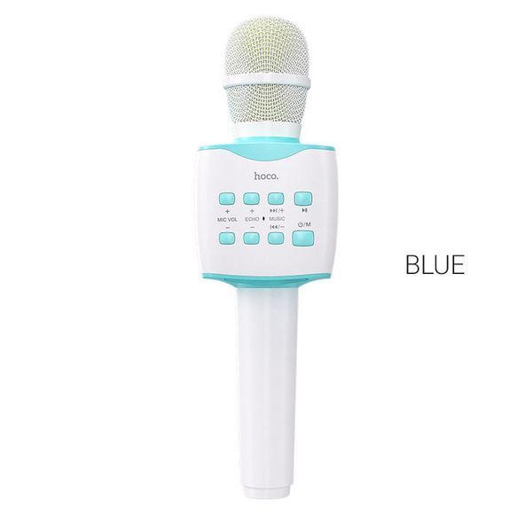 Портативна колонка-мікрофон HOCO BK5 Cantando karaoke microphone, 5W, Blue 820352893 фото