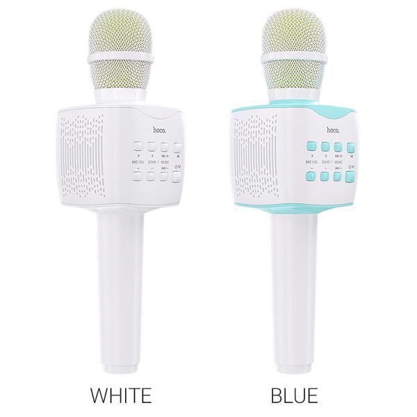 Портативна колонка-мікрофон HOCO BK5 Cantando karaoke microphone, 5W, Blue 820352893 фото
