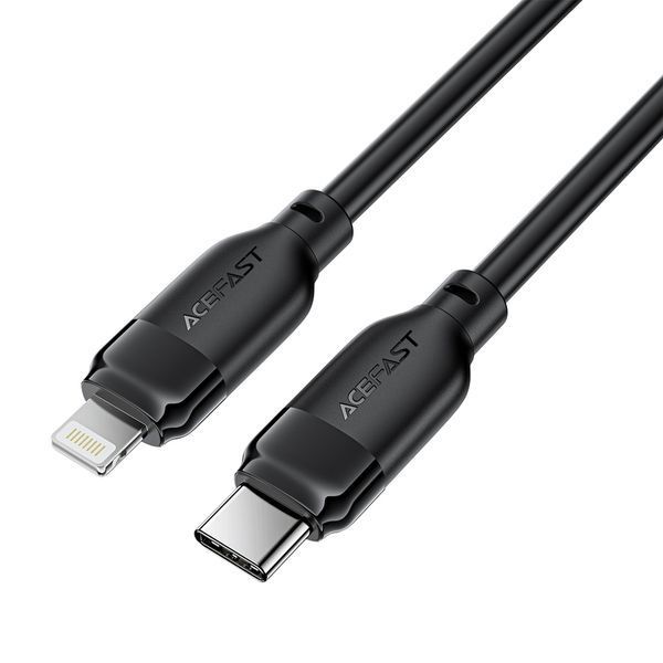 Кабель ACEFAST C16-01 TPU charging data cable USB-C to L Black 911791918 фото