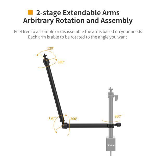 Штатив-тримач Ulanzi Vijim Desktop Flexible Arm/Light Stand(With Clip/Two Stages) (UV-2665 LS04) 721050141 фото