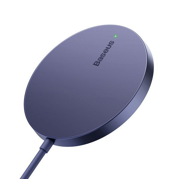 Бездротовий зарядний пристрій Baseus Simple Mini3 Magnetic Wireless Charger 15W Dusty Purple 363941522 фото