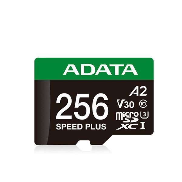 Карта пам'яті microSDXC (UHS-1 U3) A-DATA SPEED PLUS 256Gb Class 10 V30 A2 (R-180Mb/s W160Mb/s) (adapter SD) 538694570 фото