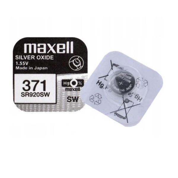 Батарейка MAXELL SR920SW 1PC EU MF (371) A 1шт (M-18290100) 813832321 фото