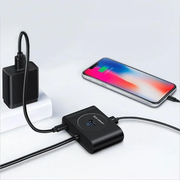 USB-хаб UGREEN USB 3.0 Hub 0.5m (Black) 662125935 фото