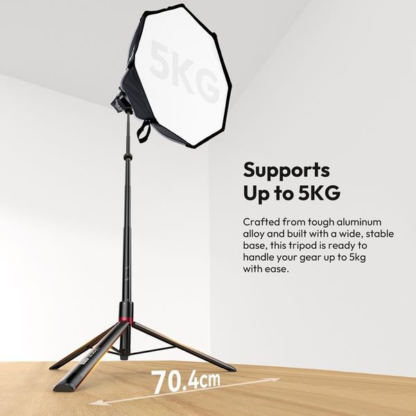 Стійка для світла складна Ulanzi AT-05 2M Heavy Duty Foldable Light Stand(48-200cm) Black 232672510 фото