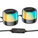 Портативна колонка BOROFONE BP12 Colorful BT wired 2-in-1 computer speaker, 5W*2, Black 207269993 фото 5