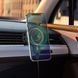 Автодержатель для телефона с БЗУ HOCO CA85 Ultra-fast magnetic wireless charging car holder Black 560986860 фото 7