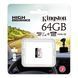 Карта памяти microSDXC (UHS-1 U1) Kingston Endurance 64Gb class 10 А1 (R95MB/s, W30MB/s) 978123438 фото 2