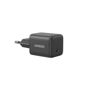 Мережевий зарядний пристрій UGREEN X512 20W USB-C GaN Fast Charger EU Black 600773538 фото