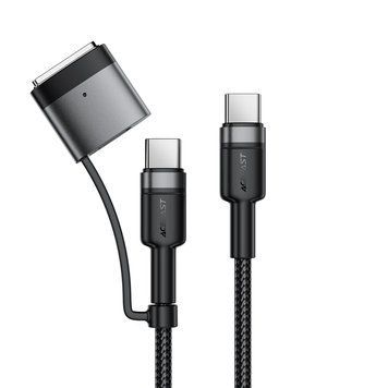 Кабель ACEFAST C22-05 USB-C to USB-C / magnetic aluminum alloy charging data cable Black 383928946 фото