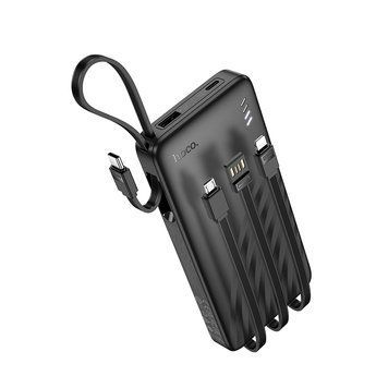 Зовнішній акумулятор HOCO J146 Night tide power bank with 4 cables (10000mAh) Black 993464014 фото