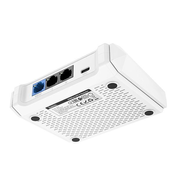 Маршрутизатор HOCO HI36 WiFi4 wireless router White 653474339 фото