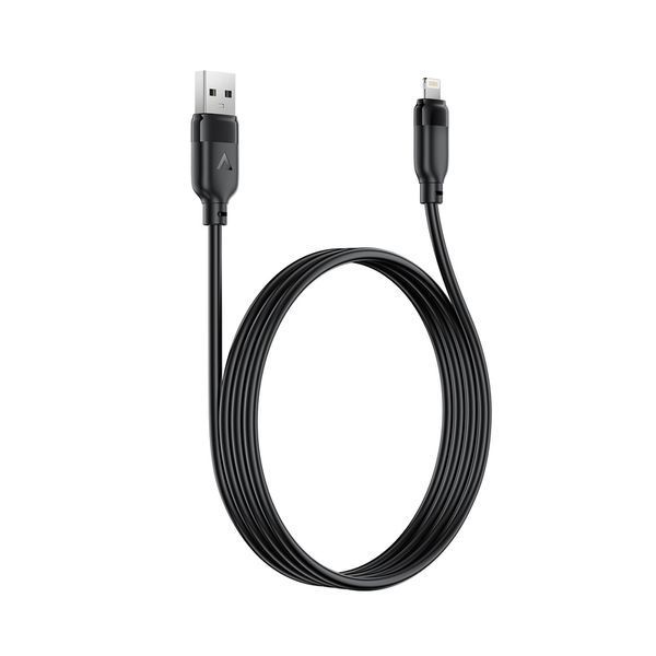 Кабель ACEFAST C16-02 TPU charging data cable USB-A to L Black 789908183 фото