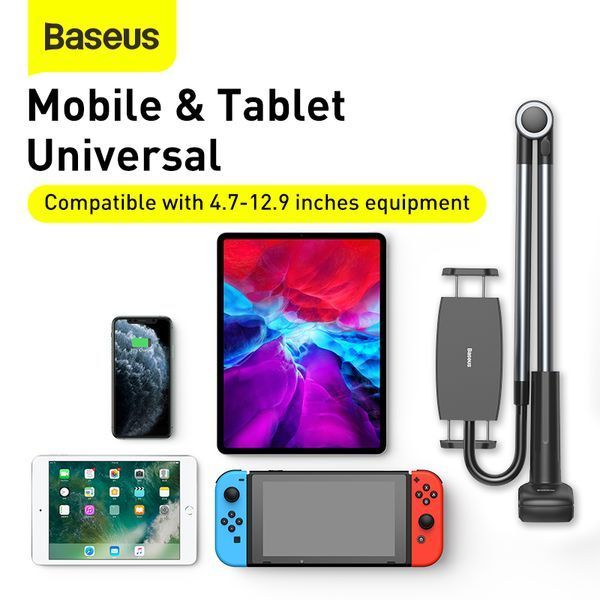 Держатель для мобiльного Baseus Otaku life rotary adjustment lazy holder Pro（Applicable for phone/ ipad) gray 921516569 фото