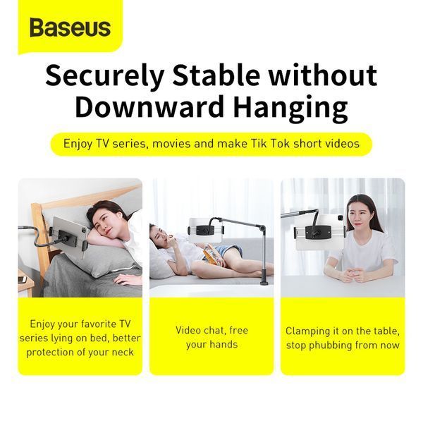 Держатель для мобiльного Baseus Otaku life rotary adjustment lazy holder Pro（Applicable for phone/ ipad) gray 921516569 фото