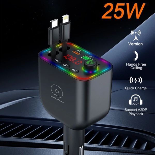 АЗП с FM-модулятором WUW-C237 black 109307946 фото