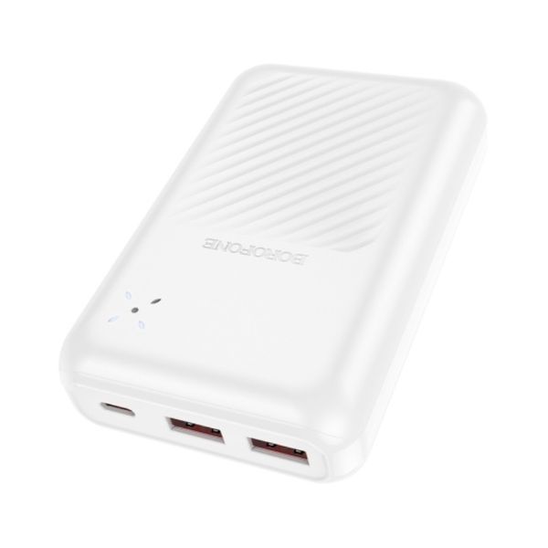 Зовнішній акумулятор BOROFONE BJ30A Starlight 22.5W+PD20W fully compatible power bank(20000mAh) White 797369786 фото