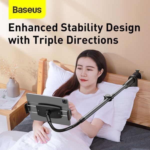 Держатель для мобiльного Baseus Otaku life rotary adjustment lazy holder Pro（Applicable for phone/ ipad) gray 921516569 фото