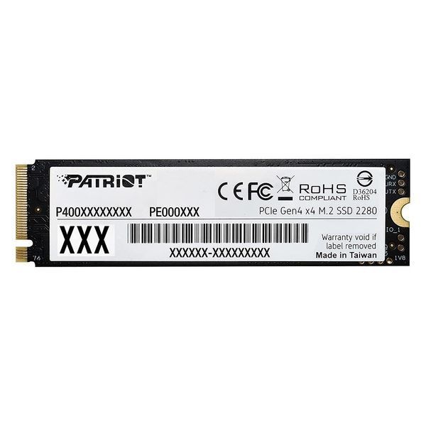 Накопитель SSD M.2 Patriot P400 Lite 1TB NVMe 1.4 2280 Gen 4x4, 2700/3500 3D TLC 751618467 фото