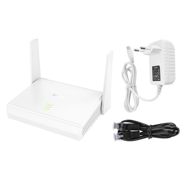 Маршрутизатор HOCO HI36 WiFi4 wireless router White 653474339 фото