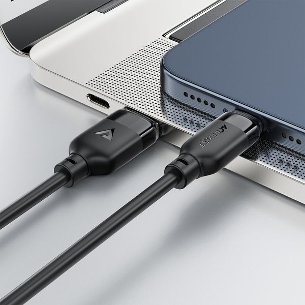 Кабель ACEFAST C16-02 TPU charging data cable USB-A to L Black 789908183 фото