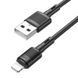Кабель HOCO X83 USB to iP 2.4A, 1m, PVC, PVC connectors, Black 533489002 фото 1