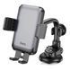 Автодержатель для телефона HOCO H27 Rock push-type car holder(center console) Black gray 487412033 фото 4