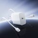 Мережевий зарядний пристрій BOROFONE BA107A Stellar single port PD30W charger set (C to iP) (EU) White 140831709 фото 9