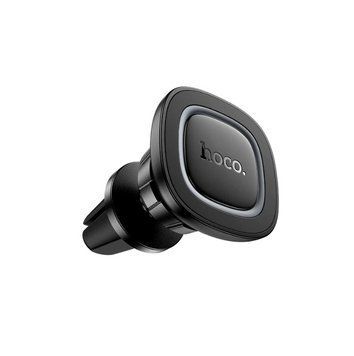Автотримач для телефона HOCO H72 Crown magnetic car holder (air outlet) Black Metal Gray 246925288 фото