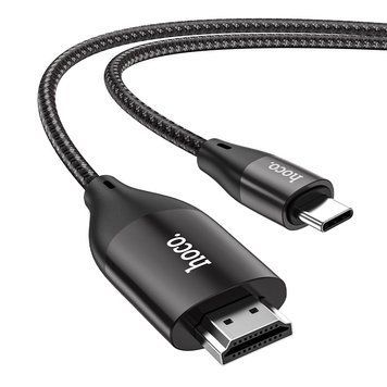 Кабель HOCO UA16 Type-C to HDTV HD on-screen cable Metal Gray 262657352 фото