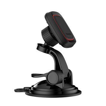Автодержатель для телефона HOCO CA28 Happy journey series suction cup magnetic car holder Black 106366111 фото