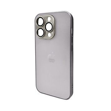 Чехол для смартфона AG Glass Matt Frame Color Logo for Apple iPhone 14 Pro Titanium Grey 574209836 фото