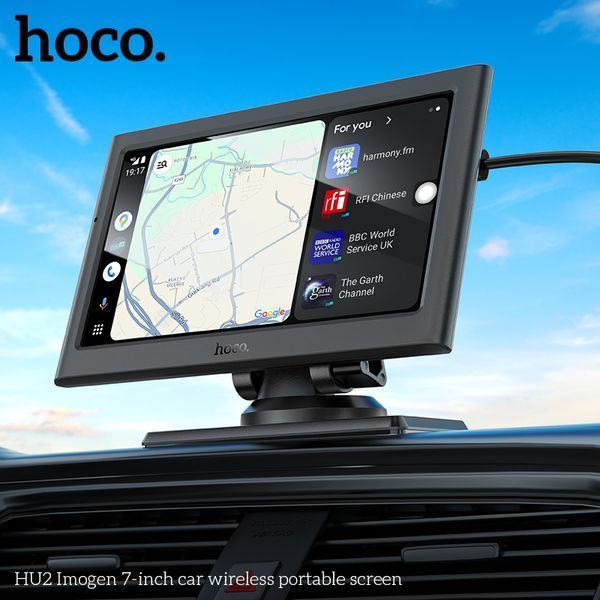 Монитор для авто HOCO HU2 Imogen 7-inch car wireless portable screen Black 424237538 фото
