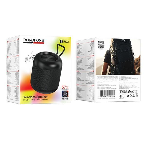 Портативна колонка BOROFONE BR102 Gratificado BT speaker 5W Black 567505971 фото