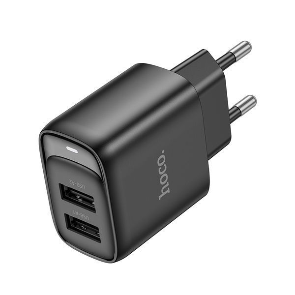 Сетевое зарядное устройство HOCO C141A Smart dual-port charger White 172302844 фото